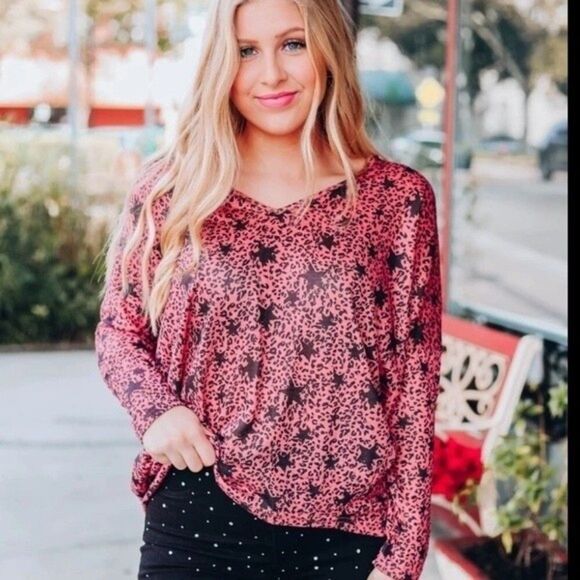 ASOS Leopard&Star Long Sleeve Tunic NEW NWT Large RM-A - Picture 8 of 8